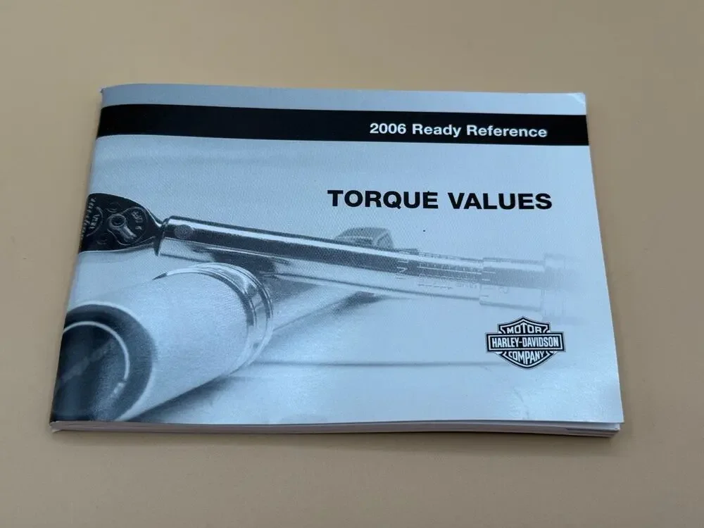2006 Harley-Davidson Torque Values Ready Reference Manual P/N 99959-06 OEM